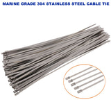 Marine Grade Stainless Steel Cable Ties Zip SS 304 High Quality Self Locking