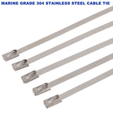 Marine Grade Stainless Steel Cable Ties Zip SS 304 High Quality Self Locking