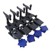 4 Sets Heavy Duty 3/4" H Style Gluing Pipe Clamp Woodworking Tools Clamp Pads