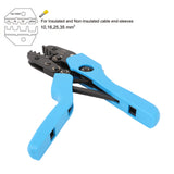 10 - 35 mm² Ratchet Ferrule Bootlace Crimper Pliers