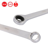 14pcs Cr-V Aviation Extra long spanner Double Ring Single Ratchet Wrench 8-19mm