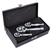 APT Taiwan Stubby Ratchet 1/2 3/8 1/4 Drive 72 Tooth Cr-V Wrench Spanner Tools