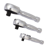 APT Taiwan Stubby Ratchet 1/2 3/8 1/4 Drive 72 Tooth Cr-V  Wrench Spanner Tools