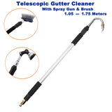 Telescopic Gutter Cleaner Cleaning Tool Wand Car Washer Brush