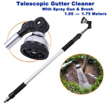 Telescopic Gutter Cleaner Cleaning Tool Wand Car Washer Brush