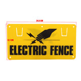 5X Electric Fence Caution Warning Sign Hook Tie To Wire Mesh Rope