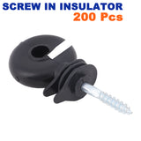 Hi Quality 200 Screw In Insulator polyrope Ring Farm Electric Fence Wood Timber