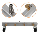 4000 PSI High Pressure water Broom Under car Washer 40CM SS 4 Nozzles 1/4" QC