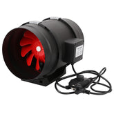 8" 200mm Inline Duct Fan Ventilation Exhaust Blower Stepless Speed Control