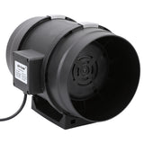 8" 200mm Inline Duct Fan Ventilation Exhaust Blower Stepless Speed Control