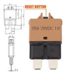 5A STD Blade ATC Type Manual Reset Circuit Breaker – Reliable Automotive Protection