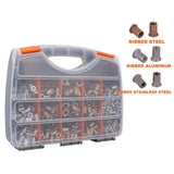 830 Pcs Rivnut Rivet Nut Riveter Nutsert Gun Tool Kit