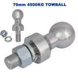 4500KG Forged Ball Mount 4" Drop 2" x 2" Hitch Tow Bar Tongue 70mm Tow Ball