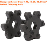 6-50 mm² Anderson Plug Hand Swager Crimping Tool Indent Cable Lug Hex Crimper