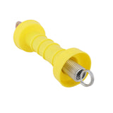 10 Pcs Electric Fence Gate Handle Insulated Spring Handles Yellow