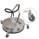 Industrial Grade 21" High Pressure Surface Cleaner Stainless Steel 4000 PSI