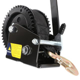 2000 LBS Hand Winch Solid Precise Double Gear Structure Professional Taiwan Made