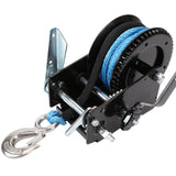 2500 LBS Hand Winch Snap On Handle Stainless Steel Hook Dyneema Rope Taiwan