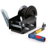 Heavy Duty 2500 LBS Hand Winch Snap On Handle Hand Break Marine Taiwan Made