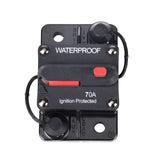 70A AMP Circuit Breaker Dual Battery IP67 Waterproof 12V 24V Fuse Manual Reset