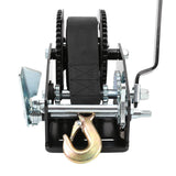 Heavy Duty 3200 LBS Hand Winch Double Gear Hand Break Marine Taiwan Made