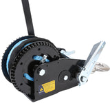 3200 LBS Hand Winch Hand Brake Stainless Steel Hook Dyneema Rope Taiwan Made