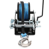 3200 LBS Hand Winch Hand Brake Stainless Steel Hook Dyneema Rope Taiwan Made