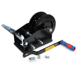 3200 LBS Hand Winch Hand Brake Stainless Steel Hook Dyneema Rope Taiwan Made