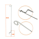20 Pcs Tread-In Pigtail Steel Posts – Durable & Versatile Fencing Solution