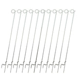 20 Pcs Pigtail Post Electric Fencing Tread-In Insulated Steel Strip Graze Posts