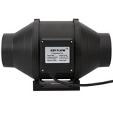 EzyFlow 4 Inch 100mm Inline Duct Fan Speed Controller Carbon Filter Exhaust Fan