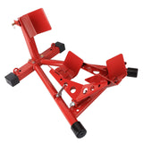 Heavy Duty Motorcycle Motor Motorbike Stand Front Wheel Chock Trailer Transport