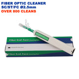 One Click Fiber Optic Cleaner Pen Cleaning Tools SC ST FC 2.5mm 800 Cleans NBN