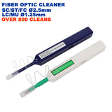 2x One Click Fiber Optic Cleaner Pen LC MU 1.25 SC ST FC 2.5 800 Clean NBN Tools