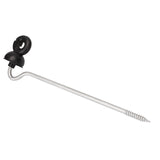 100 Pcs Offset Screw In Insulators Electric Fence Tape Wire Strap Timber Post