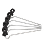 100 Pcs Offset Screw In Insulators Electric Fence Tape Wire Strap Timber Post