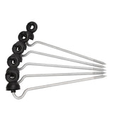 20 Pcs Offset Screw In Insulators Electric Fence Tape Wire Strap Timber Post