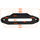 BLK Dyneema Winch Rope 10MM x 30M BLK Anodised with Fairlead Synthetic 4WD Tow