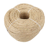 4mm x 220M Sisal Rope Natural Fiber Biodegradable 3 Strands ScratchingClimbing