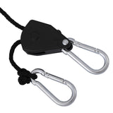 1/8" 1/4" Adjustable Rope Ratchet Heavy Duty Grow Light Reflector Hanger