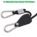 1/8" 1/4" Adjustable Rope Ratchet Heavy Duty Grow Light Reflector Hanger