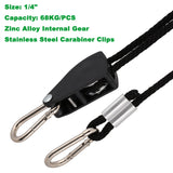 1/8" 1/4" Adjustable Rope Ratchet Heavy Duty Grow Light Reflector Hanger