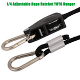 1/8" 1/4" Adjustable Rope Ratchet Heavy Duty Grow Light Reflector Hanger