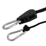 1/8" 1/4" Adjustable Rope Ratchet Heavy Duty Grow Light Reflector Hanger