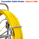 6mm 100M Traceable Cable Duct Rodder Snake Copper trace Wire Telstra NBN Tools