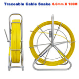 6mm 100M Traceable Cable Duct Rodder Snake Copper trace Wire Telstra NBN Tools
