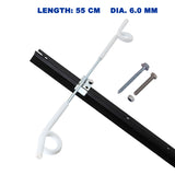 20 X 250mm Offset Double Outrigger Pigtail Post Insulator Electric Fence Picket