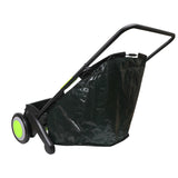 21 Inch Push Lawn Sweeper Garden Sweeper Leaf Grass Catcher Adjustable Height