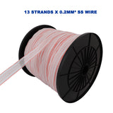 High Quality 40mm X 400M Electric Fence Poly Tape 13 Strands SS Wire Polytape