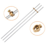 3 pcs Electric Fence Earth Rod Galvanised Steel Grounding Spike Stake BrassClamp